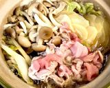 簡単！一人前☆残り野菜ですき焼き風♪作り方3写真