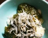 超簡単！夏にさっぱり茗荷メカブ乗せ豆腐！作り方3写真