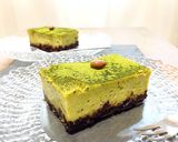簡単*抹茶ヨーグルトチーズケーキ*作り方6写真