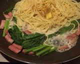 海老のクリームパスタ作り方2写真