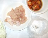 簡単キムチ炒め♪鶏むね肉とキャベツ作り方4写真
