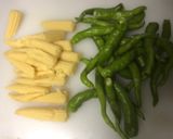 甘長ピーマンのピリ辛炒め作り方1写真