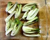 レンジで簡単！豚肉と青梗菜のピリ辛蒸し作り方3写真