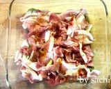 レンジで簡単！豚肉と青梗菜のピリ辛蒸し作り方4写真
