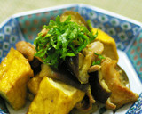 お茄子と厚揚げの炒め物☆カレー風味作り方5写真