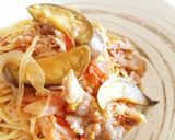 豚こまで簡単！BBQパスタ作り方9写真