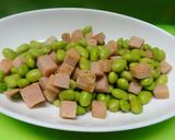 ＊枝豆とハムの炒め物＊作り方3写真