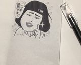 ブルゾン ちえみ キャラ弁 海苔アート作り方1写真