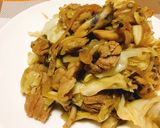 牛肉とキノコとキャベツの中華風花山椒炒め作り方5写真
