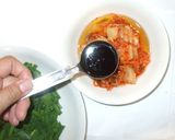 鶏むね肉の白菜キムチ炒め♪簡単にらモヤシ作り方6写真