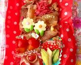 簡単★時短!牛丼 お花弁当作り方1写真