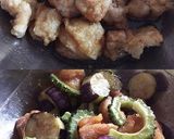 茄子 ゴーヤ 鶏肉の甘酢餡作り方6写真