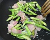 アスパラしらすベーコンのペペロン炒め♪作り方3写真