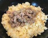 シンプルな、豚肉、玉ねぎ、玉子チャーハン作り方7写真