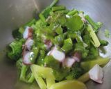 たこと野菜のバジルソース和え作り方8写真