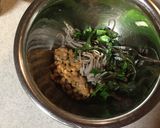 オクラと納豆の味噌だれ蕎麦作り方2写真