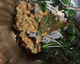 オクラと納豆の味噌だれ蕎麦作り方3写真