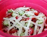 レンジで!かぼちゃとトマトのチーズ蒸し作り方4写真