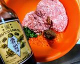 レンジで！「豚挽肉と野菜のミルフィーユ」作り方1写真