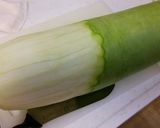 夕顔と豚バラと獅子唐の炒め。作り方1写真