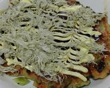 九条ねぎとひき肉のお好み焼き作り方7写真