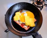 ベーコンエッグチーズ丼作り方4写真