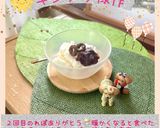 ☆練乳ミルクアイス☆小豆入り。5分完成作り方40写真