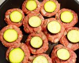 夏野菜チーズハンバーグ作り方2写真