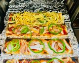 【家飲み】春巻きの皮ピザ作り方5写真