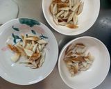 肉無チクワ梅すき焼き親子丼味野菜炒め作り方2写真