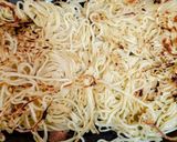 簡単ランチ!挽肉キムチ卵アジアン焼きそば作り方8写真