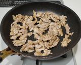 小松菜と豚こま肉のピリ辛オイスター炒め作り方3写真