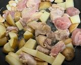 シュクメルリ（鶏肉のにんにくクリーム煮込み）作り方3写真