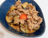 なすと豚肉のピリ辛味噌炒め♡作り方2写真