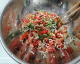しらすとトマト、大葉の和風スパゲッティ作り方2写真