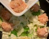 チーズ入り鶏団子とキャベツの蒸し煮作り方4写真