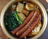 サリ麺でソーセージとじゃがいものラーメン作り方5写真