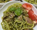 フレッシュバジルのジェノベーゼパスタ🌿作り方5写真