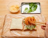 えびフライのわんぱくサンド作り方5写真