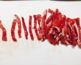 余った焼肉の肉でピーマン炒め作り方1写真