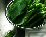 簡単おいしい!青菜の納豆炒め作り方1写真