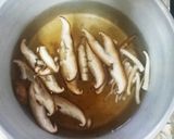 しいたけとカニかまのふわふわ玉子スープ作り方2写真
