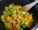 タコと夏野菜カレー風味作り方3写真