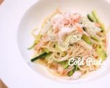 サーモンとオクラの和風冷製パスタ作り方8写真