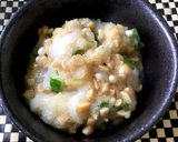 おつまみ一品♡イカオクラ納豆に辛子大根作り方3写真