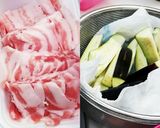 そばにもうどんにも！豚バラなすのつけ汁作り方1写真