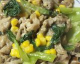 豚肉と青梗菜のシチュー炒め作り方14写真