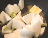 とろろ芋と豆腐とカブの豆乳スープ作り方4写真