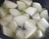 とろろ芋と豆腐とカブの豆乳スープ作り方5写真