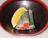 サーモンを大葉と大根で巻きました作り方11写真
